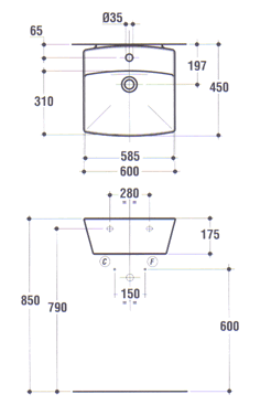Ideal Standard Cantica H�ndvaske