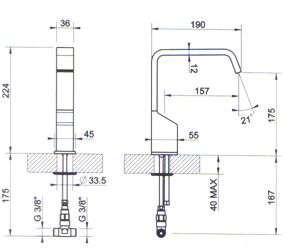 Armatur Gessi Rettangolo XL