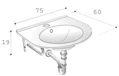 Glas H�ndvaske