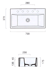Catalano Verso 70 H�ndvaske