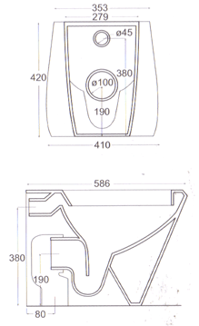 Ceramica Esedra Basic Toiletter