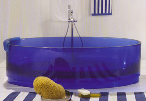 Regia Jolie Fritst�ende Glas Badekar