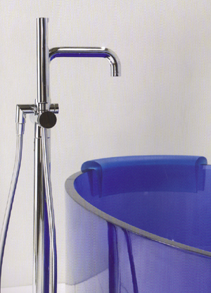 Regia Jolie Fritst�ende Glas Badekar