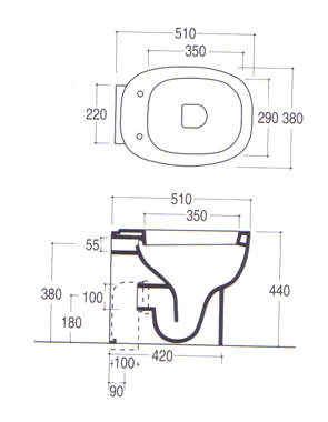 Vitruvit Cubic Toiletter